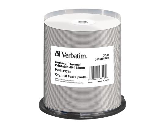 VERBATIM CD-R AZO 52X 700MB TERMOTULOSTA