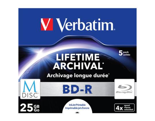 VERBATIM 5x BluRay M-DISC BD 5kpl