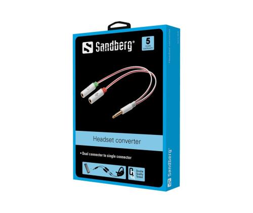 SANDBERG-kuulokemuunnin Applelle