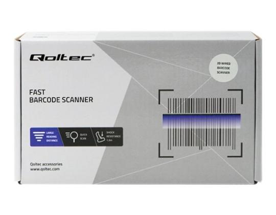 QOLTEC Langallinen QR-viivakoodilukija USB