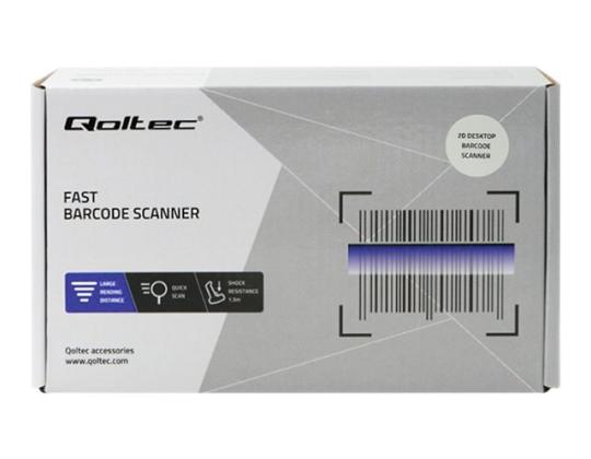 QOLTEC Desktop QR-viivakoodilukija USB