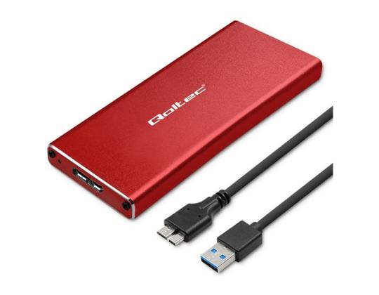 QOLTEC 51831 -kotelo / M.2 SSD-asema