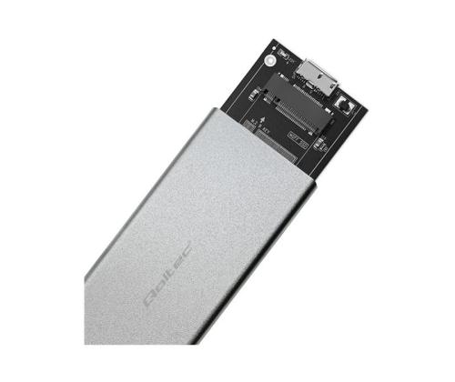 QOLTEC 51833 Kotelo / M.2 SSD-asema