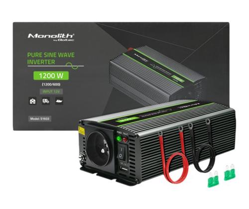 QOLTEC 51933 puhdas siniaaltoinvertteri