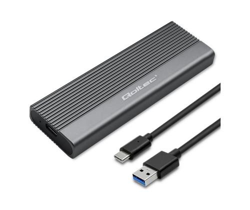 QOLTEC 52267 Kotelo / SSD M.2 -asema