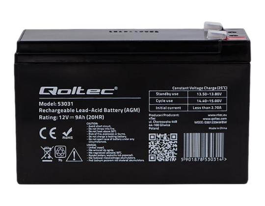 QOLTEC 53031 Qoltec Gel akku 12V 9A