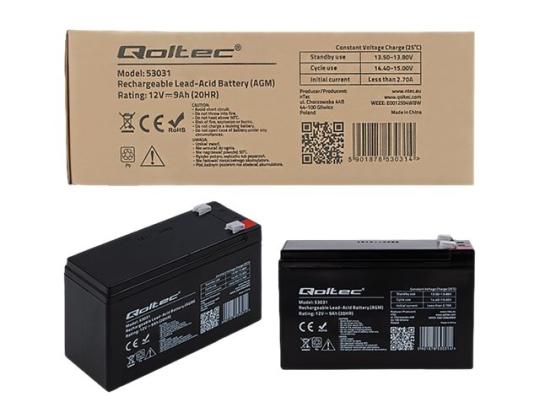 QOLTEC 53031 Qoltec Gel akku 12V 9A