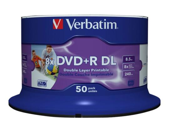 VERBATIM 50xDVD+R DL 8,5 Gt 8x SP