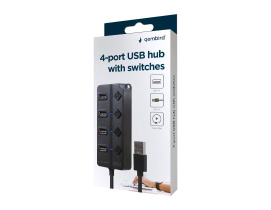 GEMBIRD USB 2.0 powered 4 - üleminku-hub