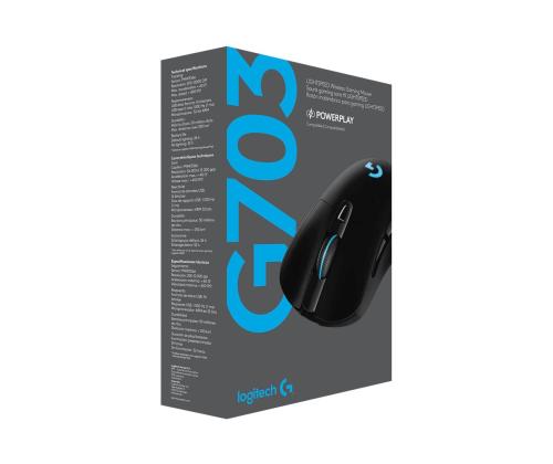 LOGI G703 LIGHTSPEED Hiiri MUSTA - EER2