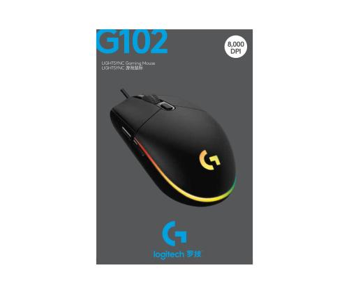 LOGI G102 LIGHTSYNC - MUSTA - EER