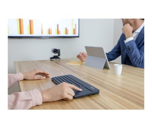 LOGI K400 Plus Touch Keyboard musta (PAN)