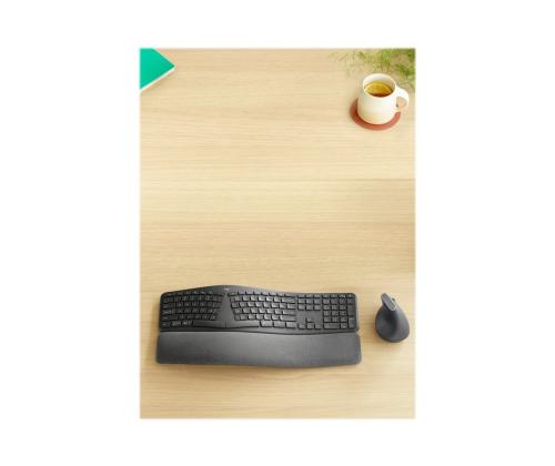 LOGI Ergo K860 -näppäimistö – grafiitti (US)