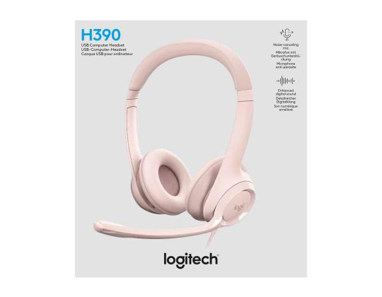 LOGI H390 USB-tietokonekuulokkeet - ROSE