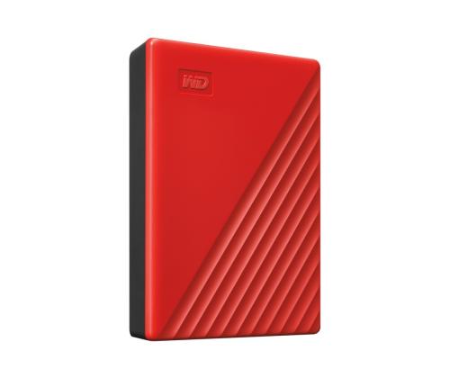 WD My Passport 4TB kannettava kiintolevy Punainen