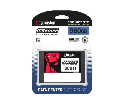 KINGSTON 960GB DC600M 2,5 tuuman SATA3 SSD-levy (SSD)