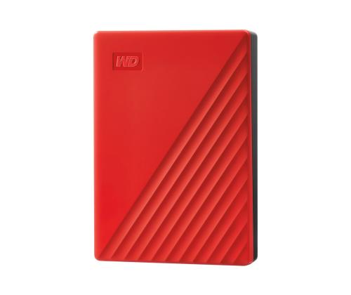 WD My Passport 4TB kannettava kiintolevy Punainen