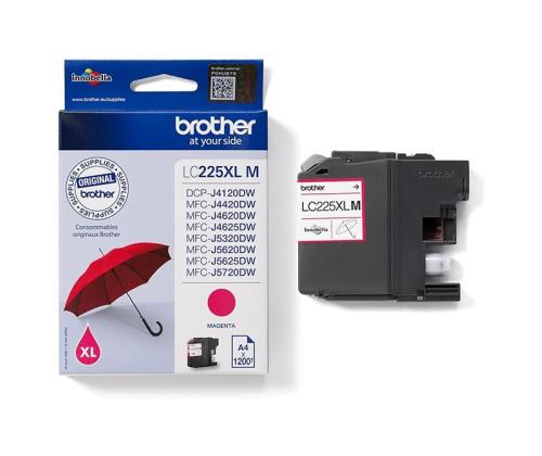 BROTHER LC225XLM mustetta magenta 1200 sivua