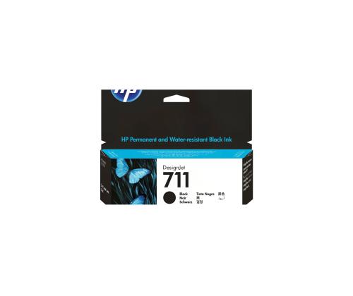 HP 711 mustepatruuna musta 38 ml DJ T120 520