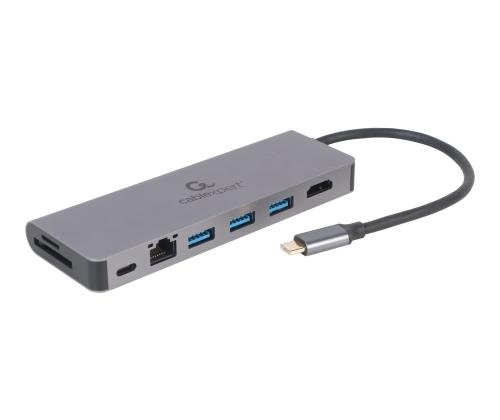 GEMBIRD moniporttinen sovitin USB Type C
