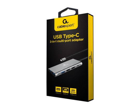 GEMBIRD moniporttinen sovitin USB Type C