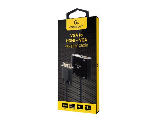 GEMBIRD VGA - HDMI + VGA sovitinkaapeli