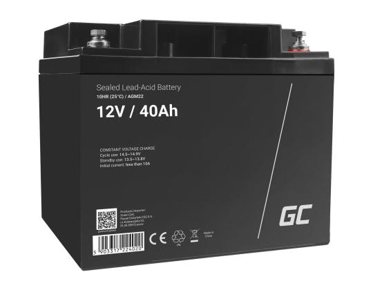 GREEN CELL Akku AGM 12V 40 Ah