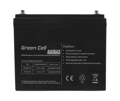 GREEN CELL akku AGM 12V 75 Ah