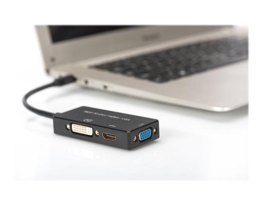 ASSMANN Mini DisplayPort 1in3 -muunnin