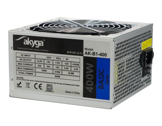 AKYGA Basic ATX -virtalähde 400W