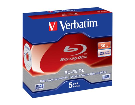 VERBATIM 5x BD - RE DL 50GB 2x JC