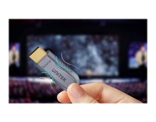 UNITEK C11028DGY optinen kaapeli HDMI 40m