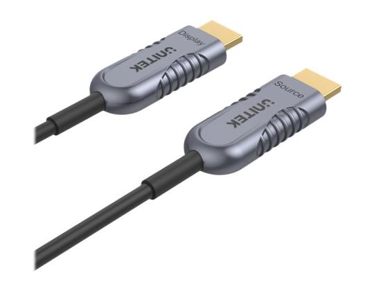 UNITEK C11028DGY optinen kaapeli HDMI 60m