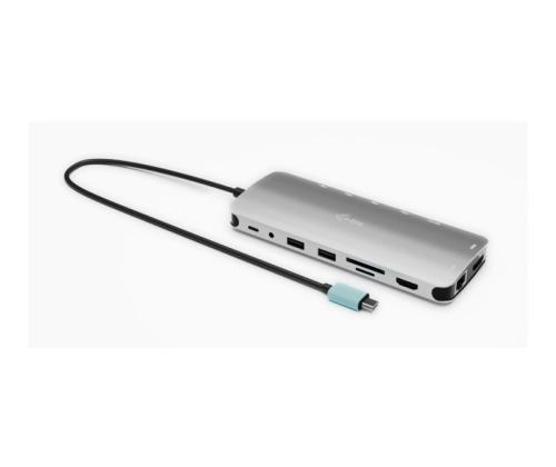 I-TEC USB-C Metal Nano Dock 3xNäyttö+PD