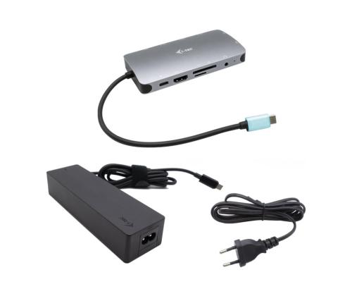 I-TEC USB-C Metal Nano Dock HDMI/VGA+PD -telakka HDMI/VGA+PD