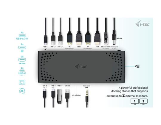 I-TEC USB3.0/USB-C/Thunderbolt DualDS+PD