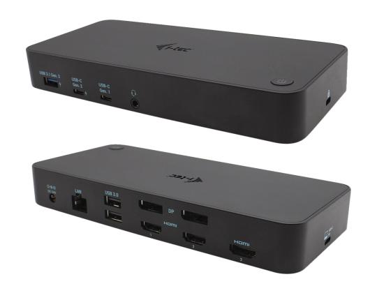 I-TEC USB 3.0/C/TB3 3x 4K Dock PD 70W