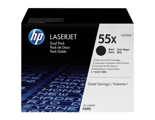 HP Laserjet CE255X musta kaksoispakkaus