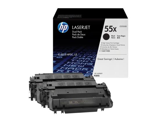 HP Laserjet CE255X musta kaksoispakkaus