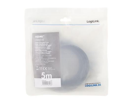 LOGILINK CHA0103 HDMI-kaapeli 4K/60 Hz 5m