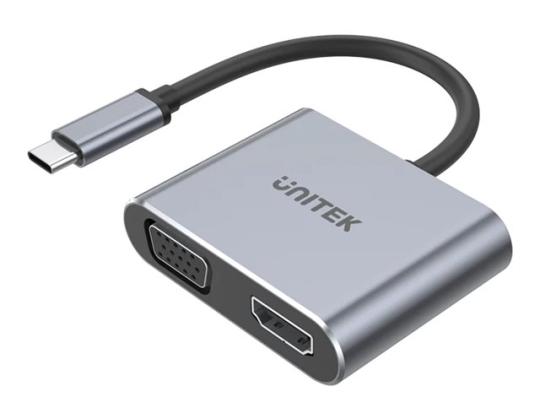 UNITEK HUB HDMI VGA USB-A PD 100W