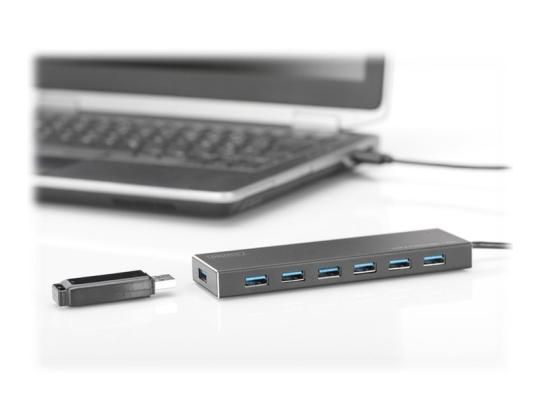 DIGITUS USB 3.0 Office Hub 7-portti