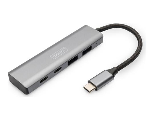 DIGITUS USB-C 4-porttinen HUB