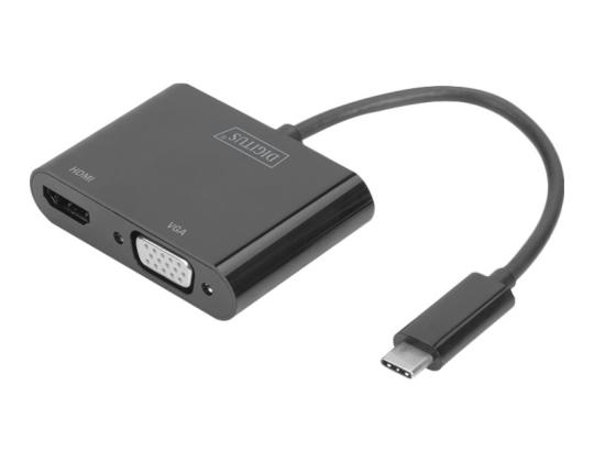 DIGITUS USB-HDMI + VGA-sovitin