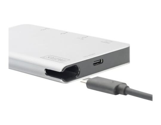 DIGITUS USB Multiport Travel Dock 6-porttinen