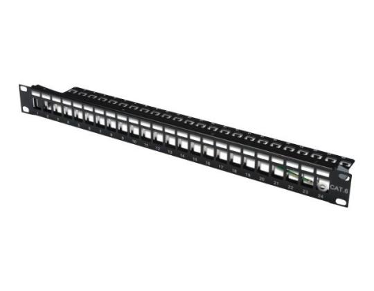 DIGITUS Patch Panel Keystone 24-porttinen 19i