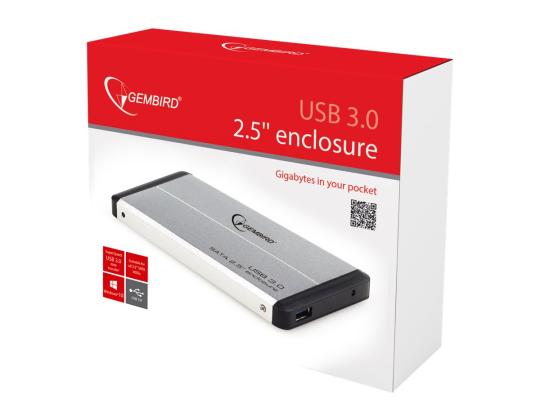 GEMBIRD EE2-U3S-2-S HDD/SSD-kotelo Ge