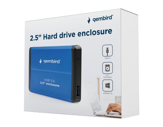 GEMBIRD USB 3.0 2,5 tuuman kotelo sininen