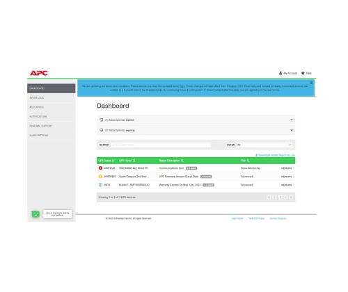 APC 1-UPS Standard 1Y suunnitelma Smart Connect
