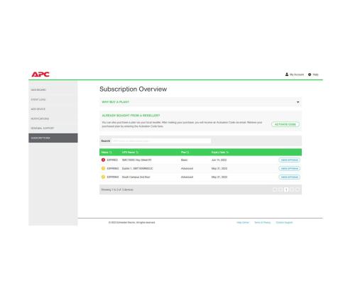 APC 1-UPS Standard 1Y suunnitelma Smart Connect